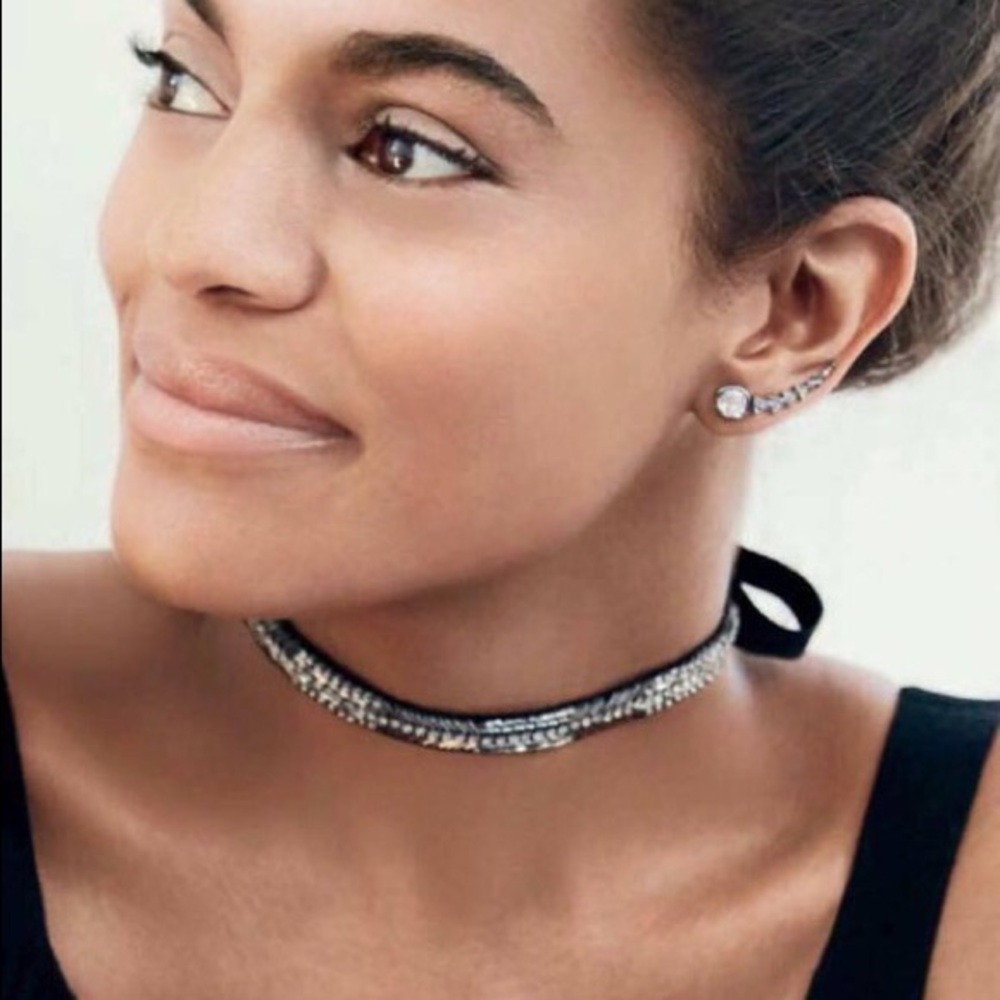 Stella & Dot Embroidered Emme Necklace